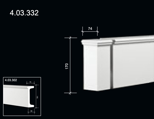 4.03.332  Polyurethane decorative elements