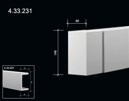 4.33.231  Polyurethane decorative elements