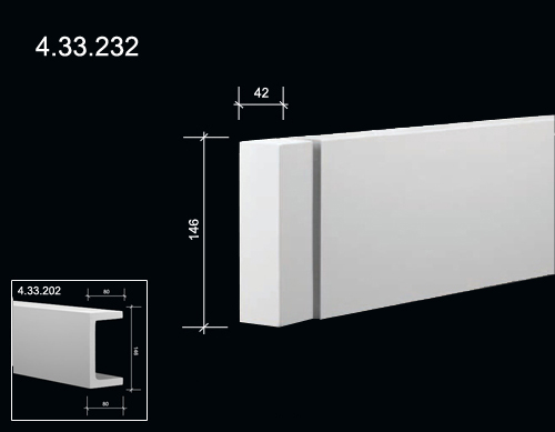 4.33.232  Polyurethane decorative elements