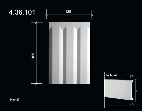 4.36.101  Polyurethane decorative elements