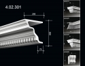 4.02.301 Карнизы с орнаментом из полиуретана