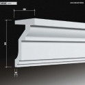 4.91.004 Polyurethane cornices with a smooth profile