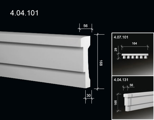  4.04.101  Фризы и архитравы  из полиуретана
