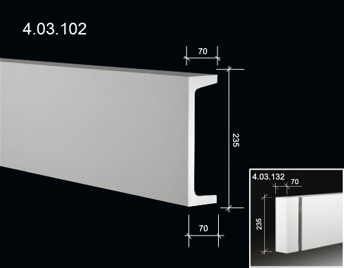  4.03.102  Фризы и архитравы  из полиуретана