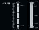 4.16.004  Сектор полуколонны  из полиуретана