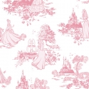 70-233 Princess pink toile wallpaper