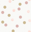 108565 Dotty Polka Pink American Gold wallpaper