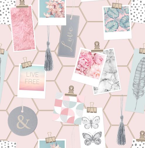 108137 Clip Frames Pink wallpaper