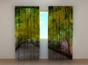 Photo curtains Walkway in Flowers