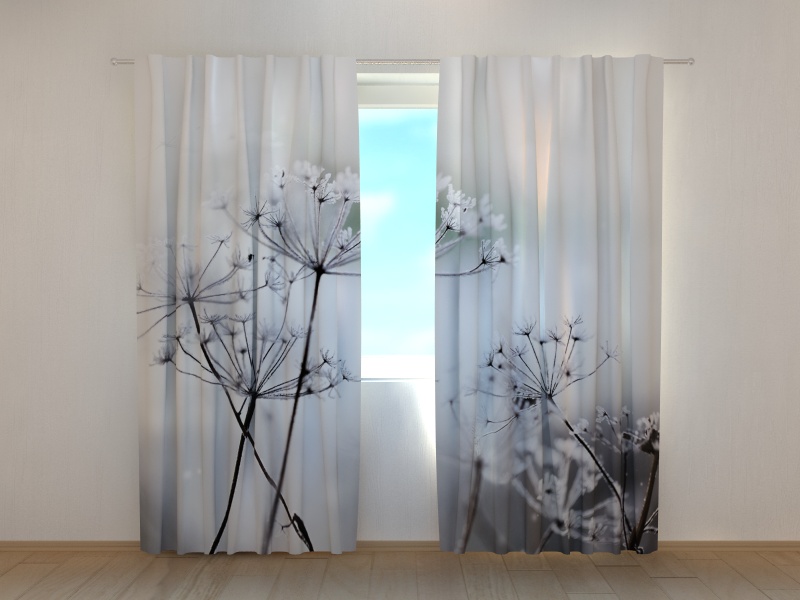 Photo curtains Frozen Flowers