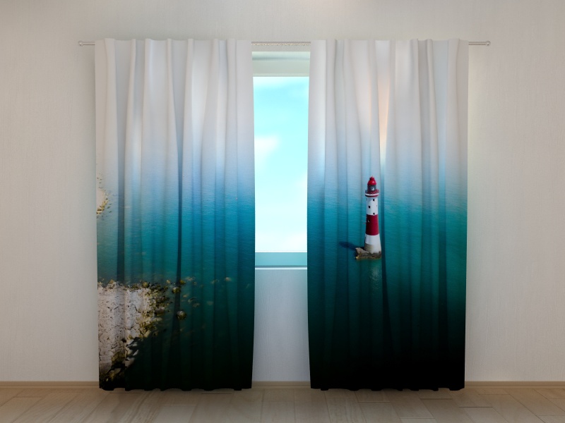 Photo curtains Lighthouse