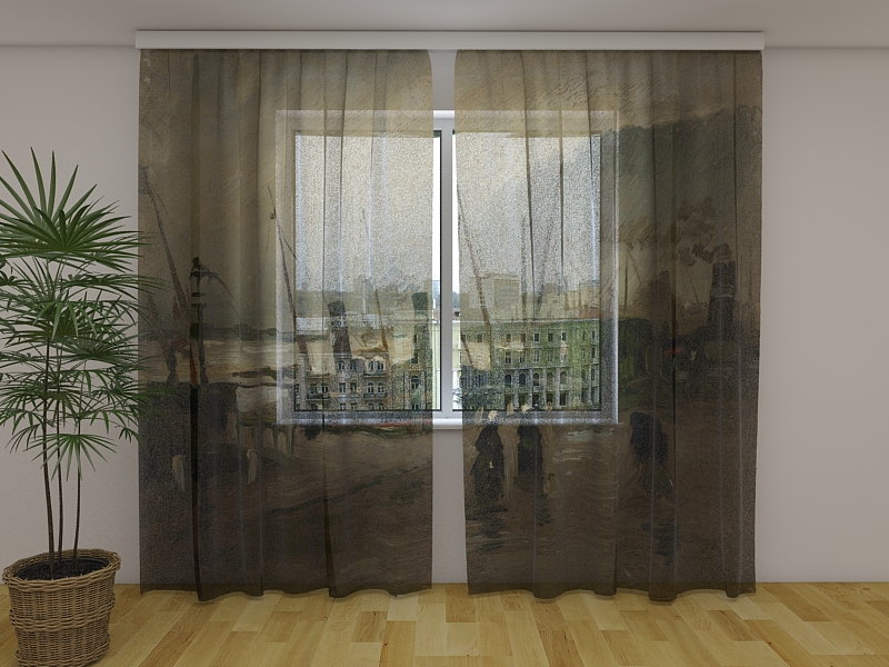 Photo curtains The De Ruijterkade in Amsterdam Vincent van Gogh