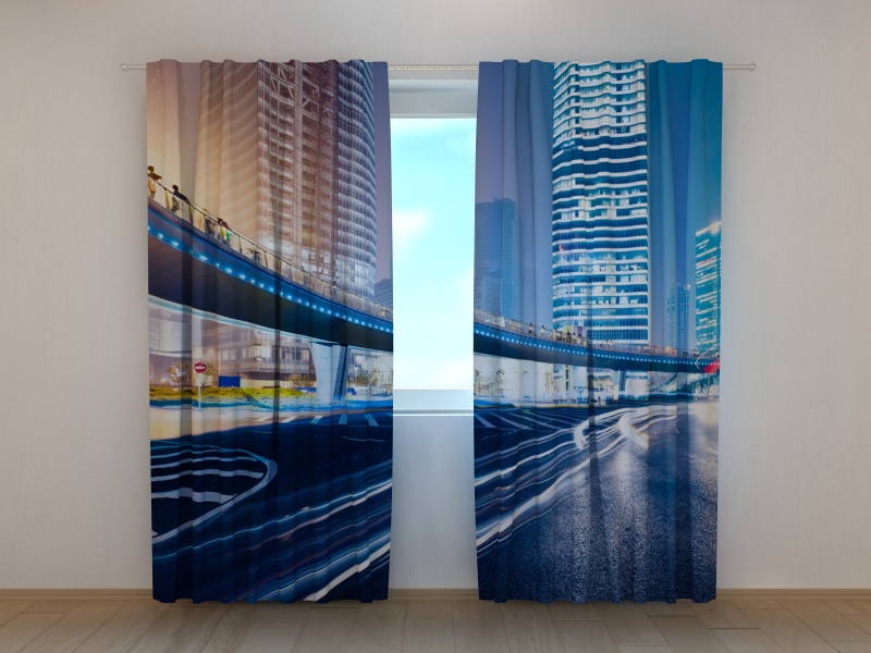 Photo curtains Foot-Bridge