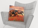 Pillowcase Horses in the Poppies Field