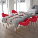 Tablecloth Christmas Red Star 