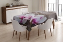 Tablecloth Magnolias on the wood