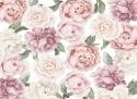 Розовые пионы белые розы 