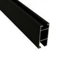 Aluminium profil SQUARE LINE black velvet 