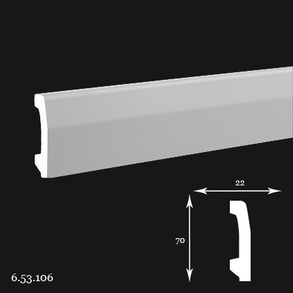 6.53.106 Напольный плинтус из полиуретана 