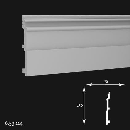 6.53.114 Напольный плинтус из полиуретана 