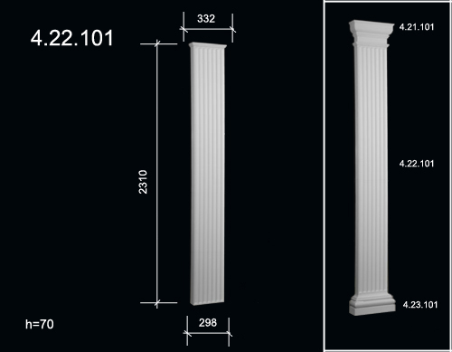 4.22.101 Фасадные пилястры  из полиуретанa