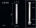 4.52.201 Polyurethane facade pilasters